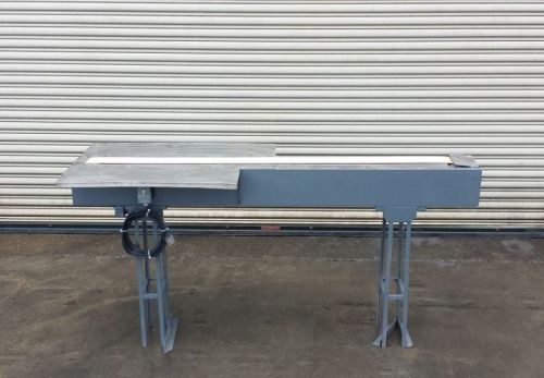 4” x 68” Conveyor with 2 SS Pack Off Tables, Conveying, Material Handling