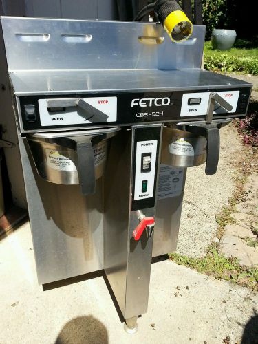 Fetco CBS 52H-15 Dual1.5 Gallon Thermal Coffee Brewer Maker Machine  working
