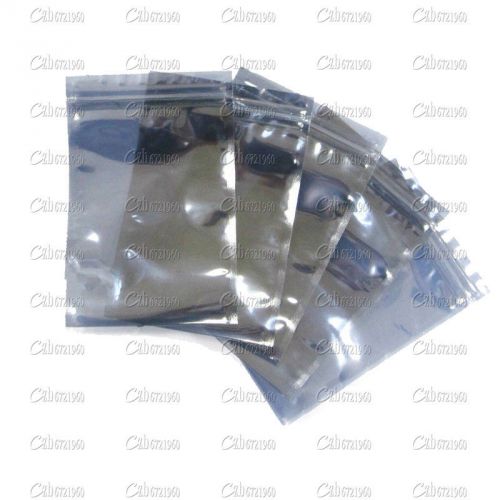 10Pcs 8 x12cm Plastic Zip Lock Shielding Anti Static Bags Holders Packagings New