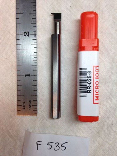 1 new micro 100 carbide retaining ring grooving tool rr-025-8 (f535) for sale