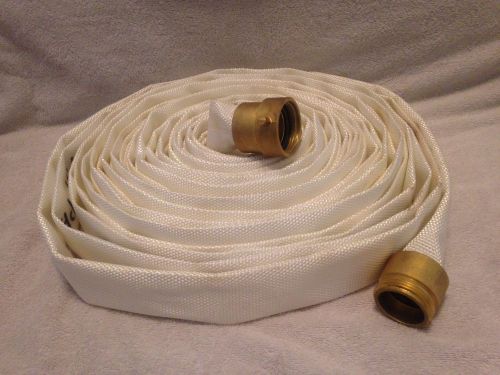 Fm 1 1/2&#034; nst 75&#039; 250 psi fire hose brass coupling pin rack nfpa 1962 for sale