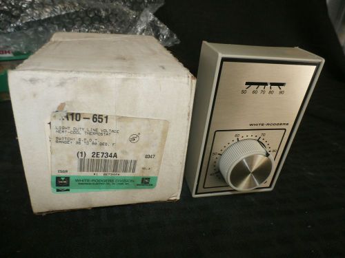 NEW WHITE-RODGERS 1A10-651 LIGHT DUTY LINE VOLTAGE THERMOSTAT