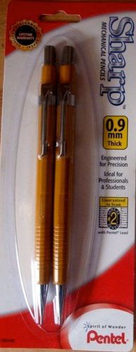 6 PENTEL SHARP 0.9mm AUTOMATIC PENCILS #P209C  and 90  free lead! FREE SHIPPING