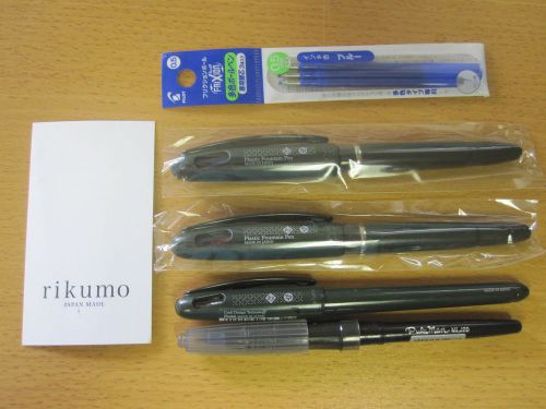5pcs rikumo pentel cdt fountain pens &amp; pulaman mlj20 us seller free shipping for sale