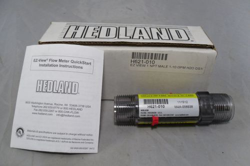 Hedland flow meter H610-010 EZ View 1&#034;NPT 1-10 GPM H2O