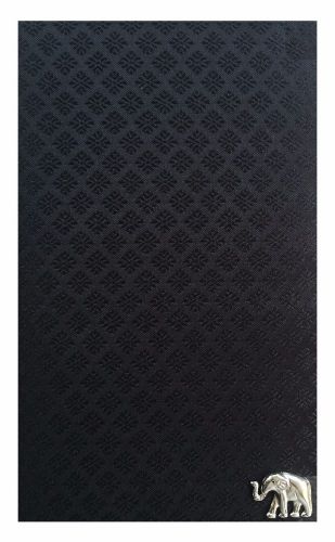 Black Silk Blend Check Book Holder Cover Waitstaff Organizer Waiter Server Book