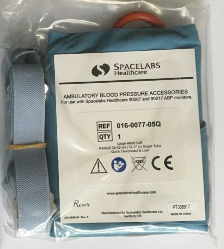 Spacelabs Large Adult ABPM Quick Connect Cuff, NEW, 016-0077-5Q
