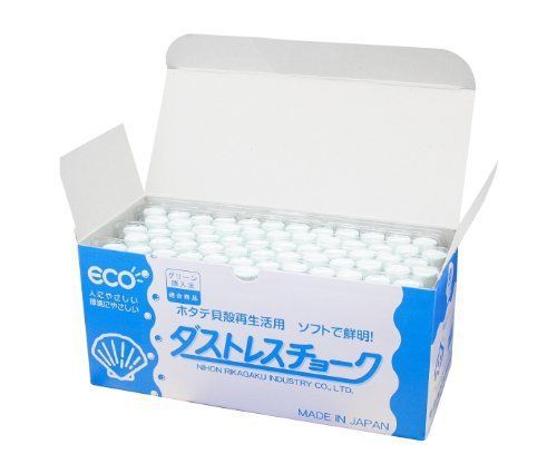 72 Pieces White dustless Chalk reliable product gentle to your body light touch