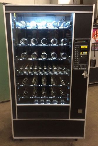 AP Snack Shop 113 Snack Vending Machine All Black Single Spiral LED