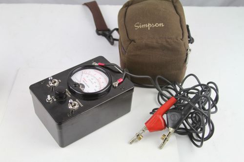Simpson Teledata 8455 Line Loop Tester with Brown Case Excellent Condition