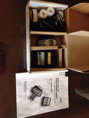 Way Systems, Inc. MTT 1500 Mobile Transaction Terminal w/Charger &amp; Printer.