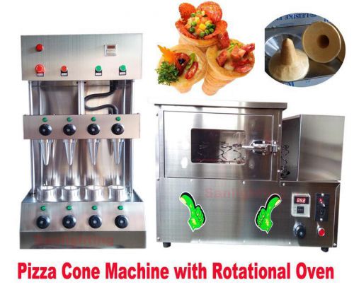 Commercial pizza cone forming making maker machine with rotational pizza oven for sale