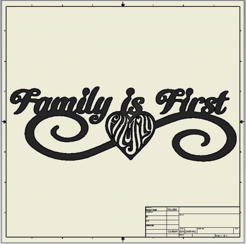 Dxf File ( Family is First )