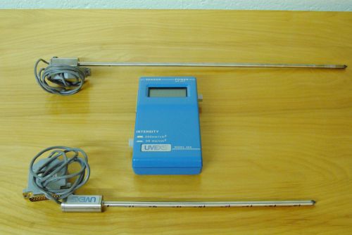 uvexs pm-600 pm600 high temp uv power meter with probes and case working