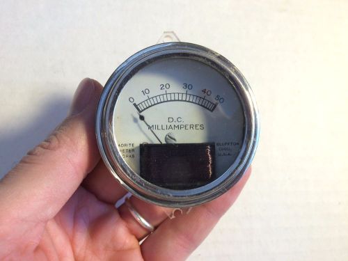 Vintage Readrite DC Milliamperes Meter Measures 0-50 MA Gauge