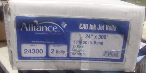 24&#034; x 300&#039; CAD Ink Jet Rolls, 2 rolls per box