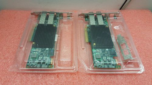 LOT of 2pcs of Emulex LPE16002 16GB Dual-Port PCI-E Adapter P005947-43C w/ SFP&#039;s