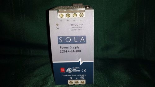 SOLA SDN4-24-100 24Vdc 4Amp Power Supply
