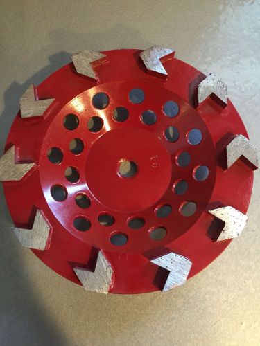 7&#034; 16 grit arrow cup wheel concrete resurfacing, grinding epoxy coating removal for sale