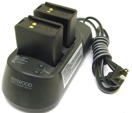 KENWOOD KSC-14 BATTERY RAPID CHARGER FOR TK250/350 RADIOS KNB7 W/2 BATTERIES