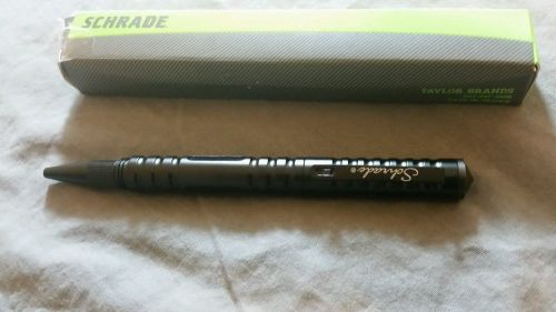 Schrade SCPEN10BK Professionals Tactical Pen Handcuff Key/Push Pin Black w/Clip
