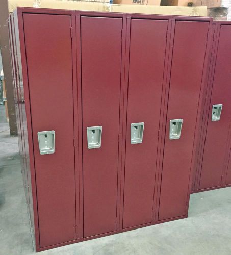 Heavy duty lockers (each 72x12x12) - metal school/gym/storage/employee for sale