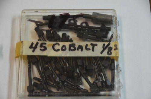 Cobalt Bits - 1/8 &#034; Quick-change, 45 bits plus adapter - NEW