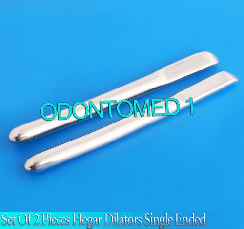 Set Of 2 Pcs Hegar Uterine Dilators Single Ended Surgical Gynecology Instruments
