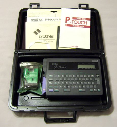 brother P-Touch Model PT-20/25 Label Maker Machine with case