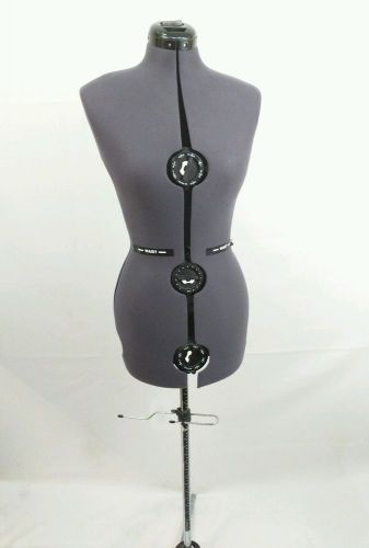 Dress Making Mannequin Adjustable Fabric Sewing Seamstress Form w Stand Purple