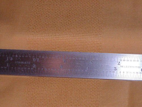 STARRETT #BS12-4R INCH BLADE ONLY FOR COMB. SQUARES, SETS AND BEVEL PROTRACTORS