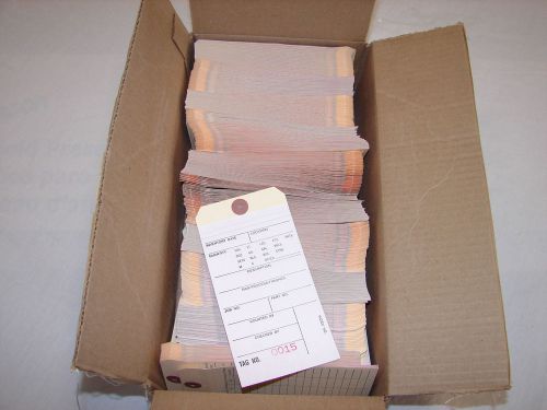 Aviditi G16011 10 Point Cardstock #8 3 Sided Carbonless Inventory Tags