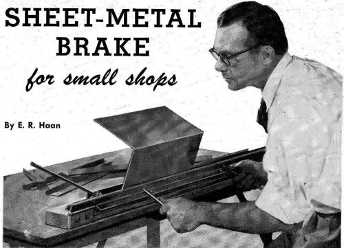 Make Build Quality Sheet Metal Brake Bend Metal Project Shop Tool #46