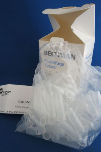 Beckman centrifuge tubes thick wall pp 1.0 ml 11 x 34 mm  qty 90 # 347287 for sale