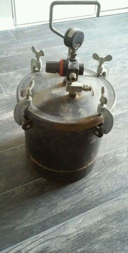 Vintage heavy duty metal paint pressure pot air spray painting steampunk for sale