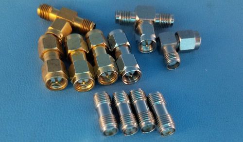 LOT OF SMA ADAPTER CONNECTORS TEE, ELBOW, STRAIGHT