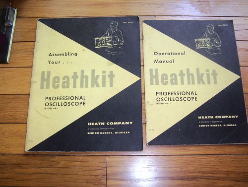 Heathkit OP-1 Professional Oscilloscope - 2 Original Manuals! Rare!