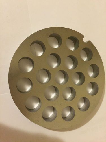 #12  Stainless  Meat Grinder Plate 3/8&#034; Hole