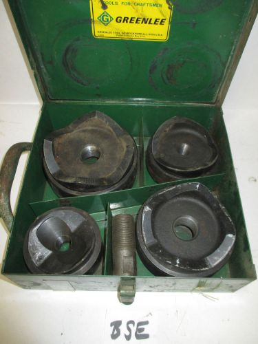 Greenlee 7304 knockout punch set 2-1/2 to 4&#034; Conduit size W case 7310,767,746