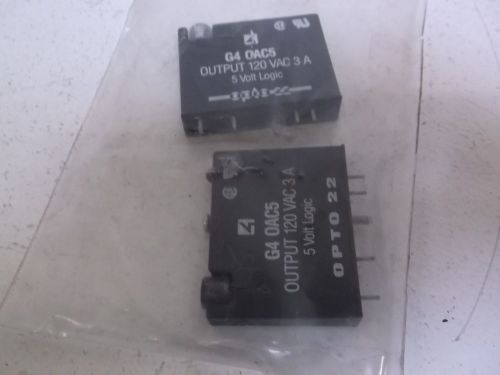 LOT OF 2 OPTO 22 G4-0AC5 MODULE OUTPUT *NEW OUT OF BOX*