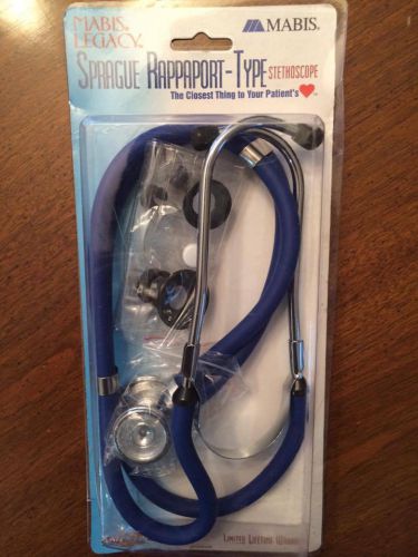 Brand New Blue Mabis Sprague Rapport-Type Stethoscope