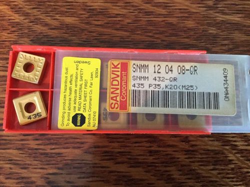 Snmm 432-qr 235 turning insert, snmm 12 04 08-qr 435 pack of 10 for sale