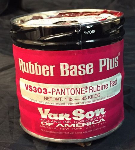 1 lb - Van Son - Rubber Based - VS303 - Pantone Rubine Red