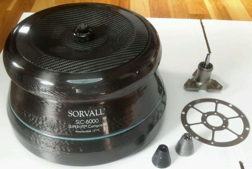 Sorvall sla-6000 super lite gsa centrifuge 6-space rotor  &amp; spindle parts for sale