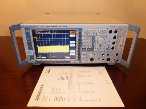 Rohde &amp; schwarz fsq8 20hz - 8 ghz spectrum / signal / vector analyzer w/ opt k70 for sale