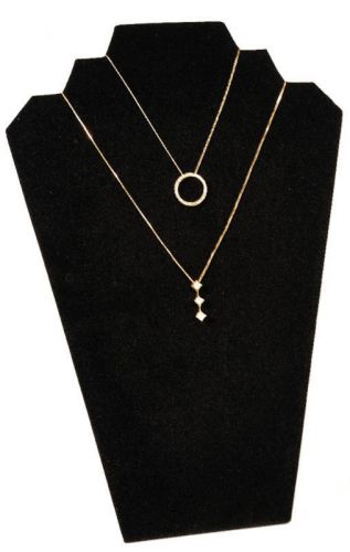 1 black 13&#034; velvet necklace pendant jewelry displays for sale