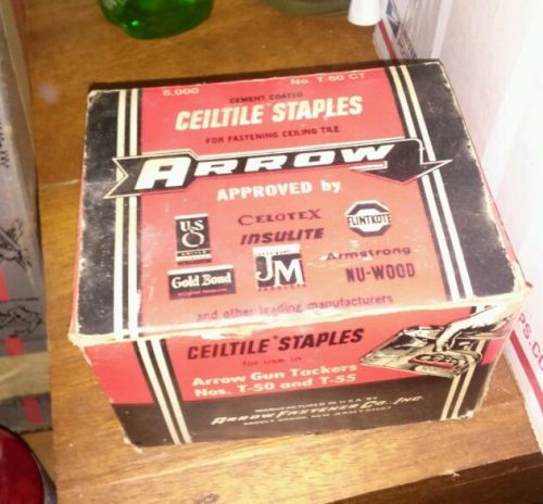 Arrow Ceiltile Staples t-50ct for Arrow t50 and t55 Staplers 5000 Count t 50 CT