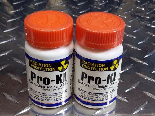 Potassium iodide / ki  &gt; 2-pak &lt; for nuclear emergency / radiation survival for sale