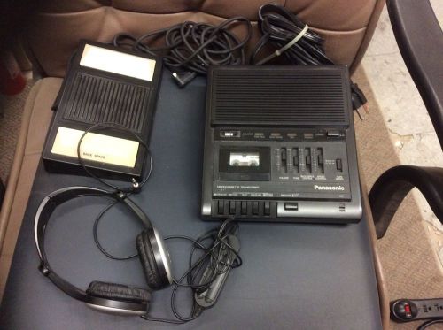 Panasonic RR-930 Microcassette Transcriber with foot petal and headphones Maxell