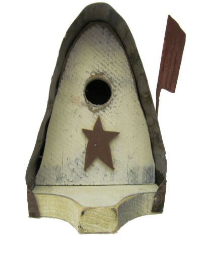 Bird-N-Hand Distressed Wood Mailbox Birdhouse Decorative Bird House SM23